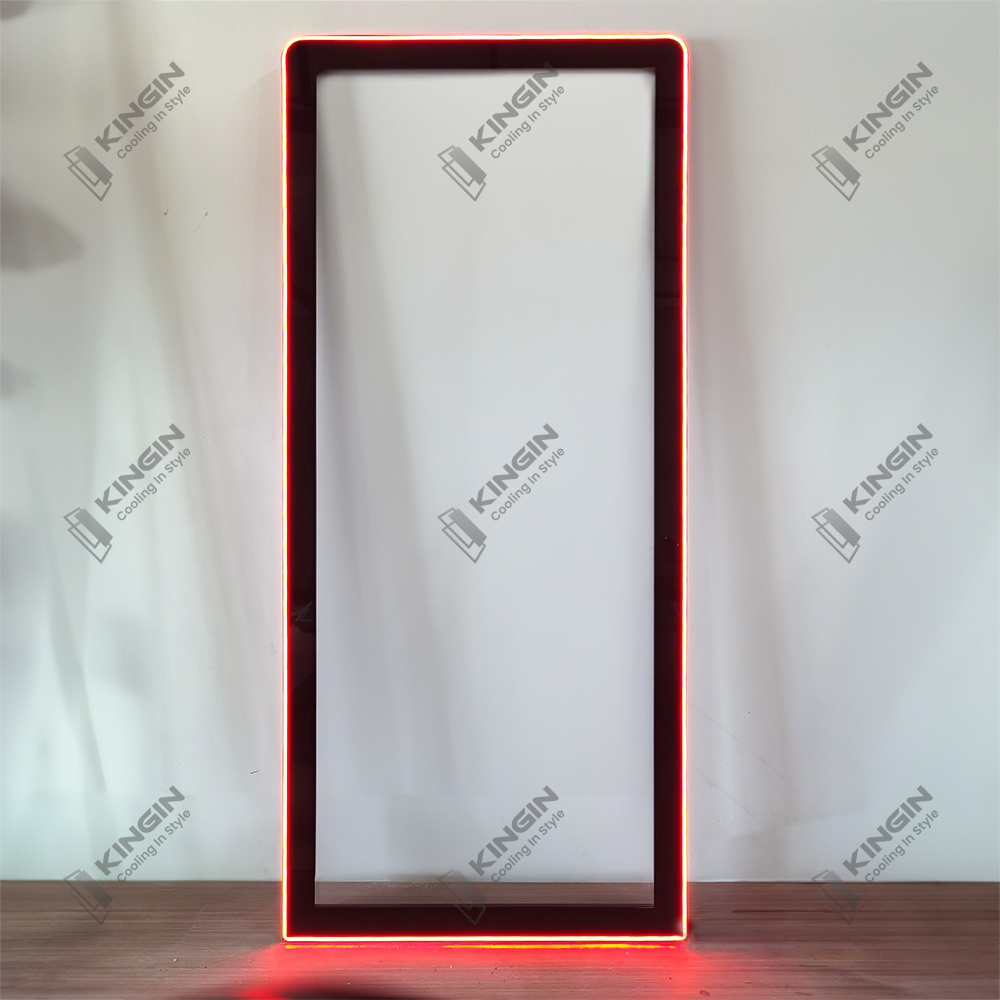 LED Illuminated Focus Frame Cooler Glass Door